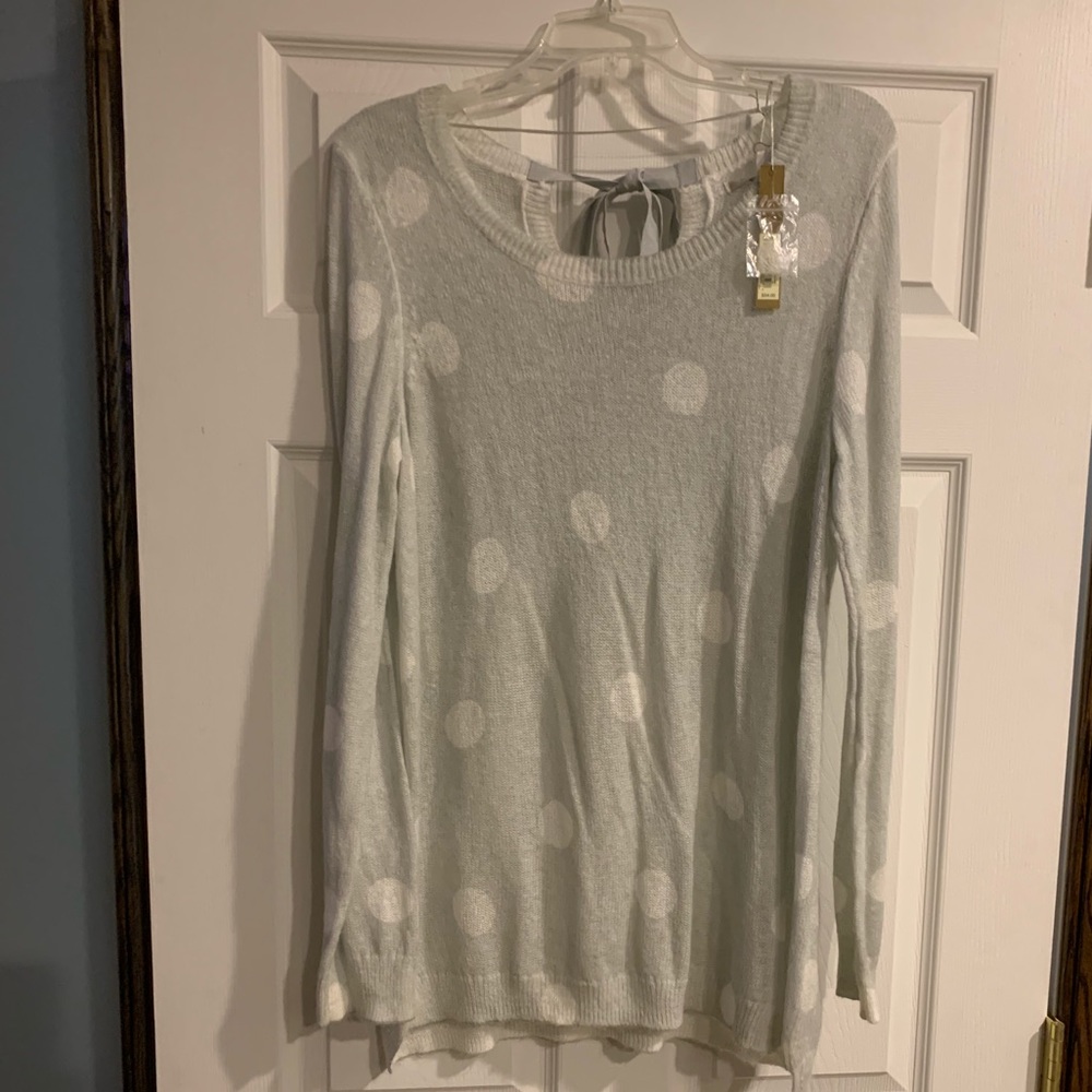 Lauren Conrad Polka Dot Sweater XXL NWT